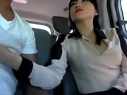 韓國嫩妹在車上各種刺激車震性交